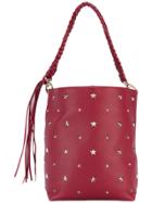 Red Valentino Stars Studded Shopping Bag