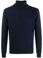 Borrelli Turtleneck Relaxed-fit Jumper - Blue