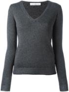 Golden Goose Deluxe Brand V-neck Jumper, Women's, Size: Medium, Grey, Polyamide/polyester/acetate/merino