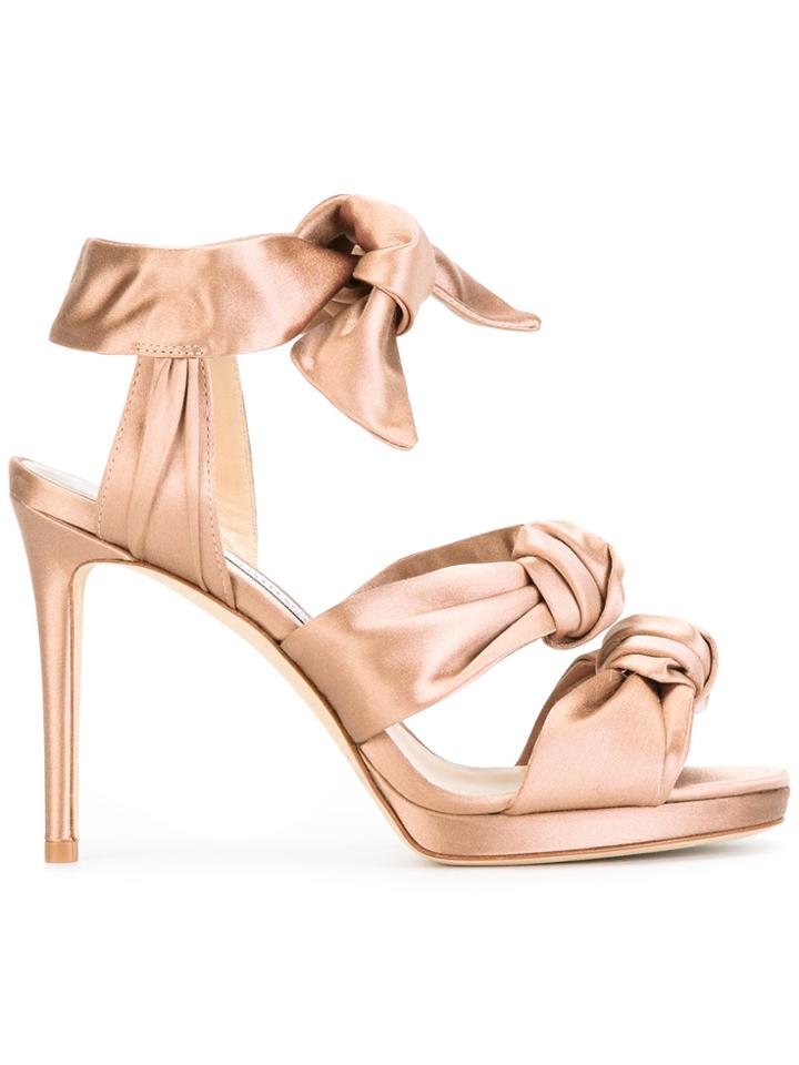 Jimmy Choo Kris 100 Sandals - Pink & Purple