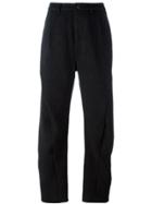 Individual Sentiments Curved Seam Trousers - Black
