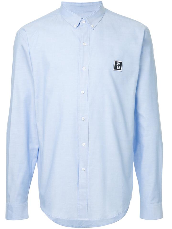 Wooyoungmi Logo Patch Shirt - Blue