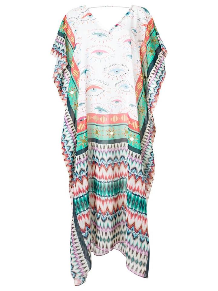 Brigitte Printed Kaftan, Women's, Size: Pp, Viscose