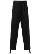 Jil Sander Belted Trousers - Black