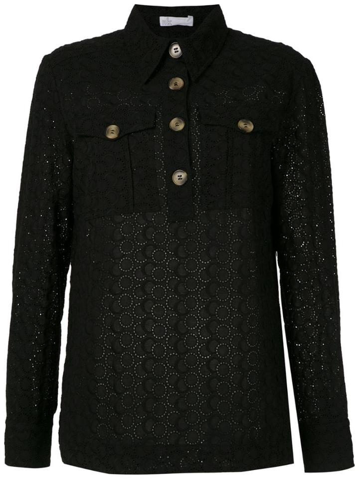 Nk Broderie Anglaise Karin Shirt - Black