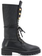 Stuart Weitzman Elspeth Mid-calf Boots - Black