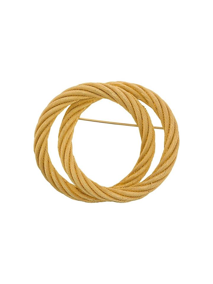 Christian Dior Pre-owned 1980s Pre-owned Christian Dior Hoop Brooch -