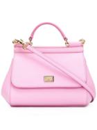 Dolce & Gabbana Small Sicily Tote, Women's, Pink/purple