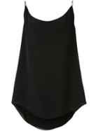 Jonathan Cohen Loose-fit Camisole Top, Women's, Size: 4, Black, Silk