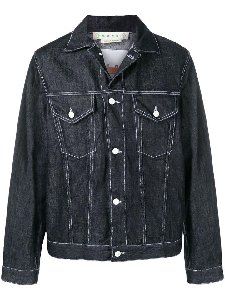 Marni Dance Bunny Denim Jacket - Blue