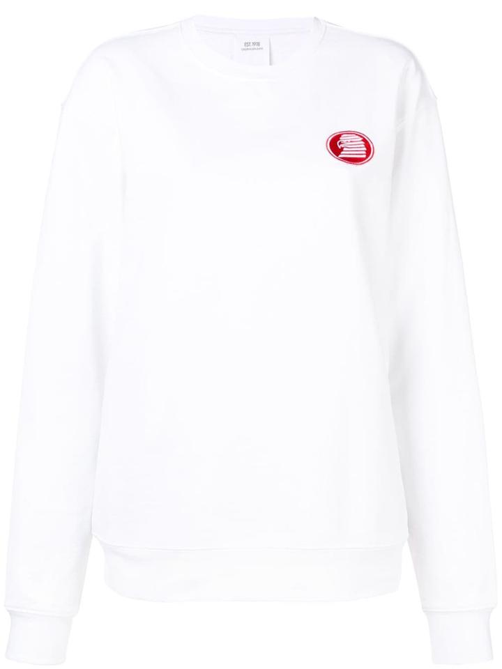 Calvin Klein Jeans Modernist Embroidered Sweatshirt - White