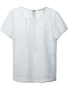 Diane Von Furstenberg Crocheted Blouse, Women's, Size: 6, White, Polyester