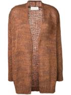 Chiara Bertani Loose Knit Cardigan - Brown