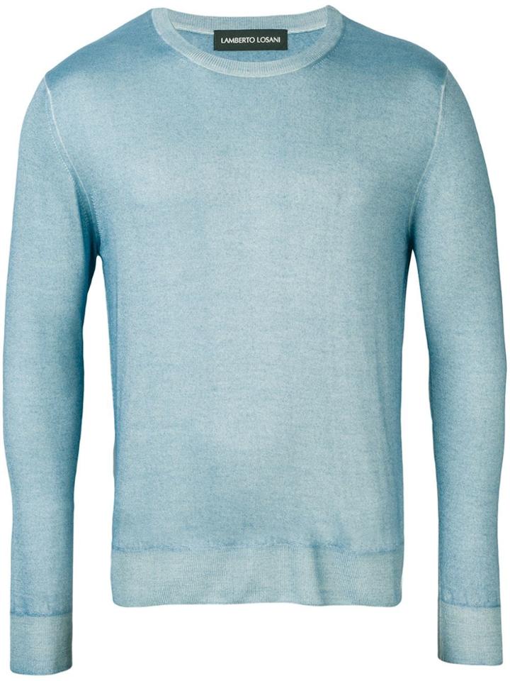 Lamberto Losani Slim-fit Cashmere Pullover - Blue