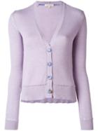 Etro Button Up Cardigan, Women's, Size: 40, Pink/purple, Cotton/cashmere