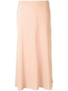 Aspesi High-rise Midi Skirt, Women's, Size: 44, Pink/purple, Silk