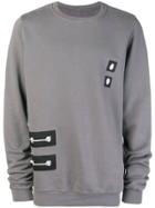 Rick Owens Drkshdw Patch Long-sleeve Sweatshirt - Blue