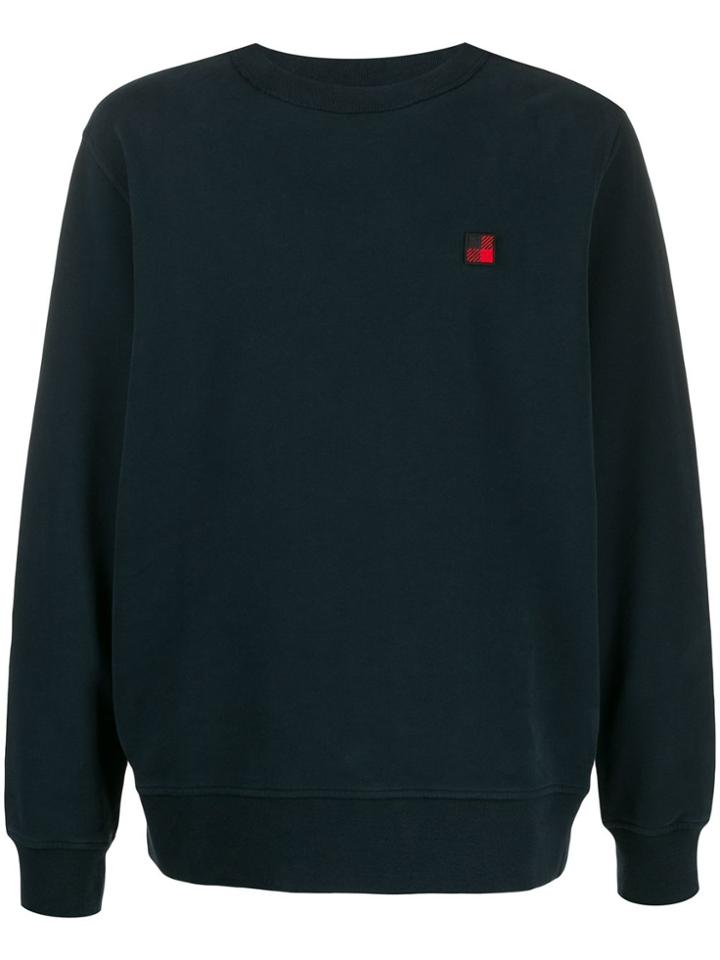 Woolrich Logo Patch Relaxed-fit Sweatshirt - Blue