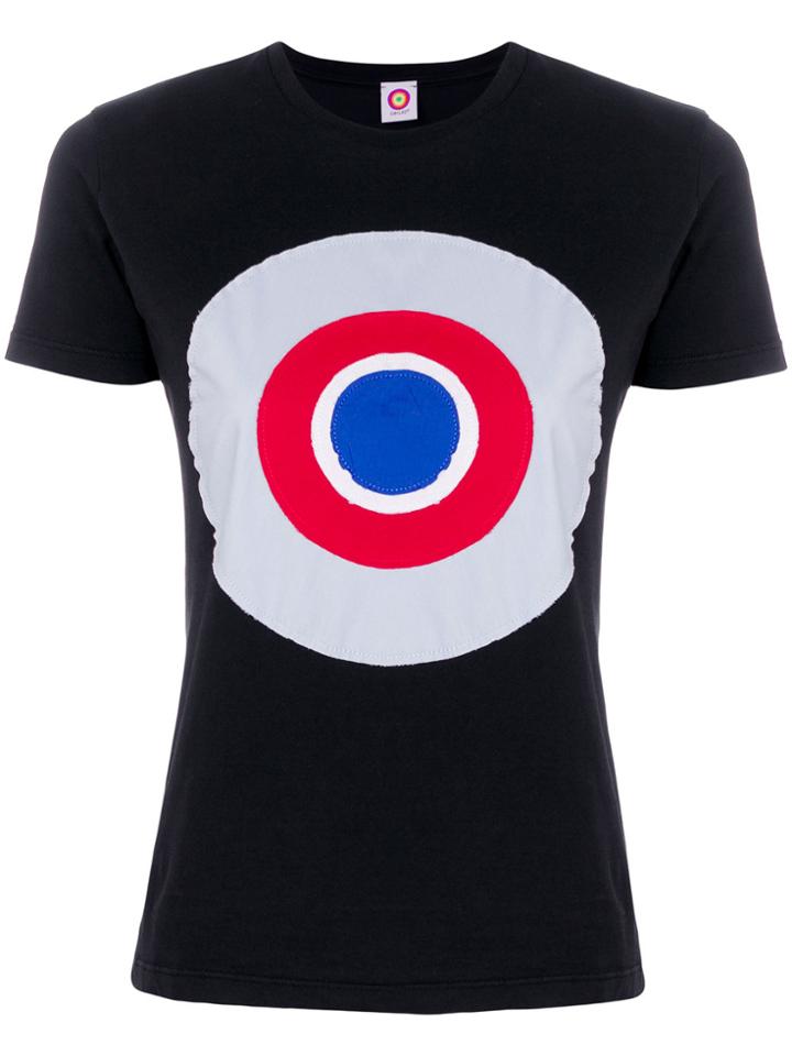Circled Be Different Printed Round Neck T-shirt - Black
