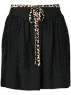 Zadig & Voltaire Leopard Print Mini Skirt - Black