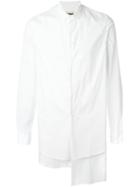 Uma Wang Asymmetric Shirt, Men's, Size: Large, White, Cotton/spandex/elastane
