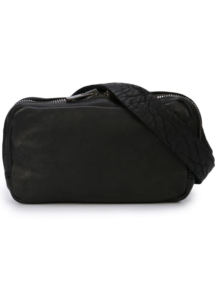Guidi Leather Belt Bag - Black