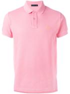 Etro Logo Embroidery Polo Shirt, Men's, Size: Medium, Pink/purple, Cotton