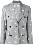 Golden Goose Deluxe Brand - Printed Blazer - Women - Polyester/acetate/virgin Wool - S, Grey, Polyester/acetate/virgin Wool