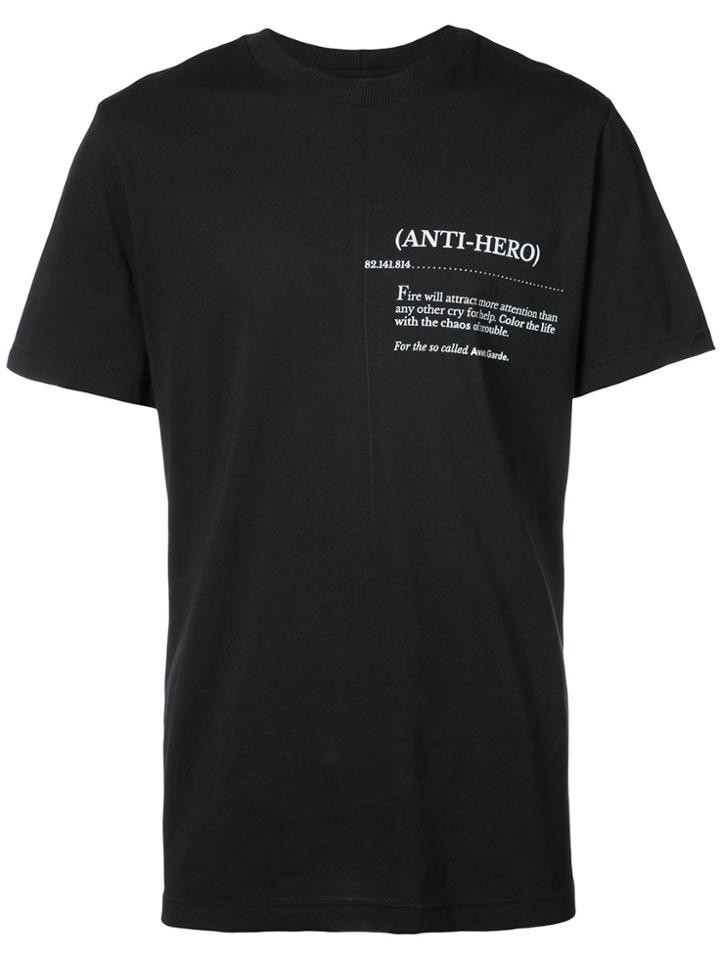 Icosae Anti-hero T-shirt - Black