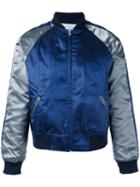 Comme Des Garçons Shirt Boys Metallic Bomber Jacket, Men's, Size: Small, Blue, Nylon/polyester/wool