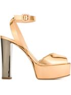 Giuseppe Zanotti Design Betty Platform Sandals, Women's, Size: 40, Grey, Leather