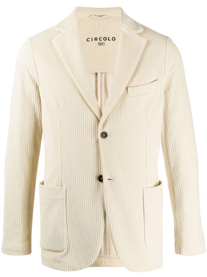 Circolo 1901 Ribbed Blazer - Neutrals