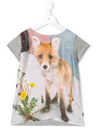 Molo Urban Fox Printed T-shirt - Grey