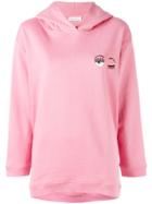 Chiara Ferragni Wink Patch Hoodie - Pink & Purple