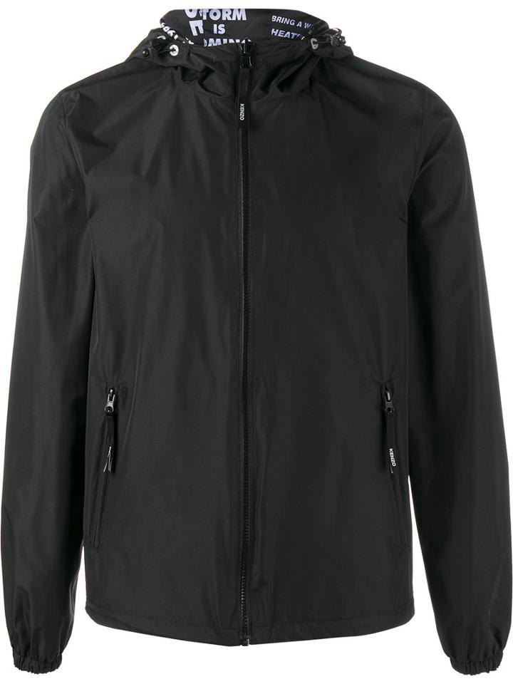 Kenzo Reversible Hooded Jacket, Men's, Size: Xl, Black, Polyester