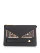 Fendi Leather Slim Pouch - Black