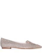 Sophia Webster Champagne Sparkly Embroidered Butterfly Toe Pumps -