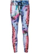 The Upside - Abstract Print Leggings - Women - Polyamide - S, Red