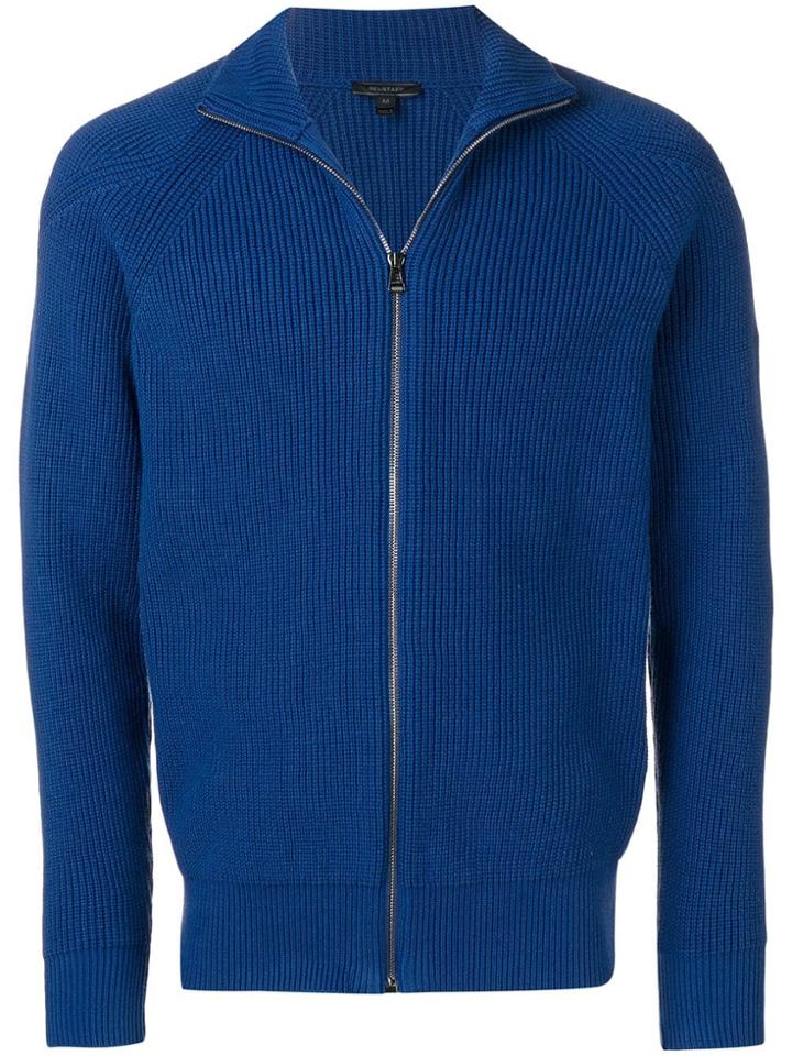 Belstaff Zipped Up Cardigan - Blue
