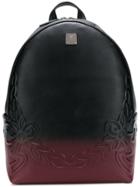 Mcm Embossed Tonal Backpack - Black
