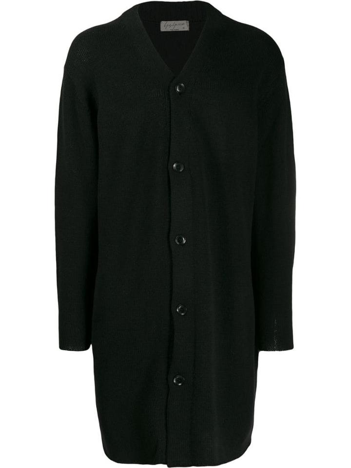 Yohji Yamamoto Long-line Cardigan - Black