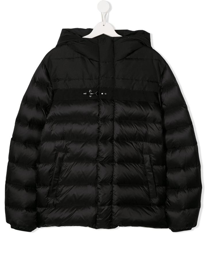 Fay Kids Teen Panelled Padded Jacket - Black