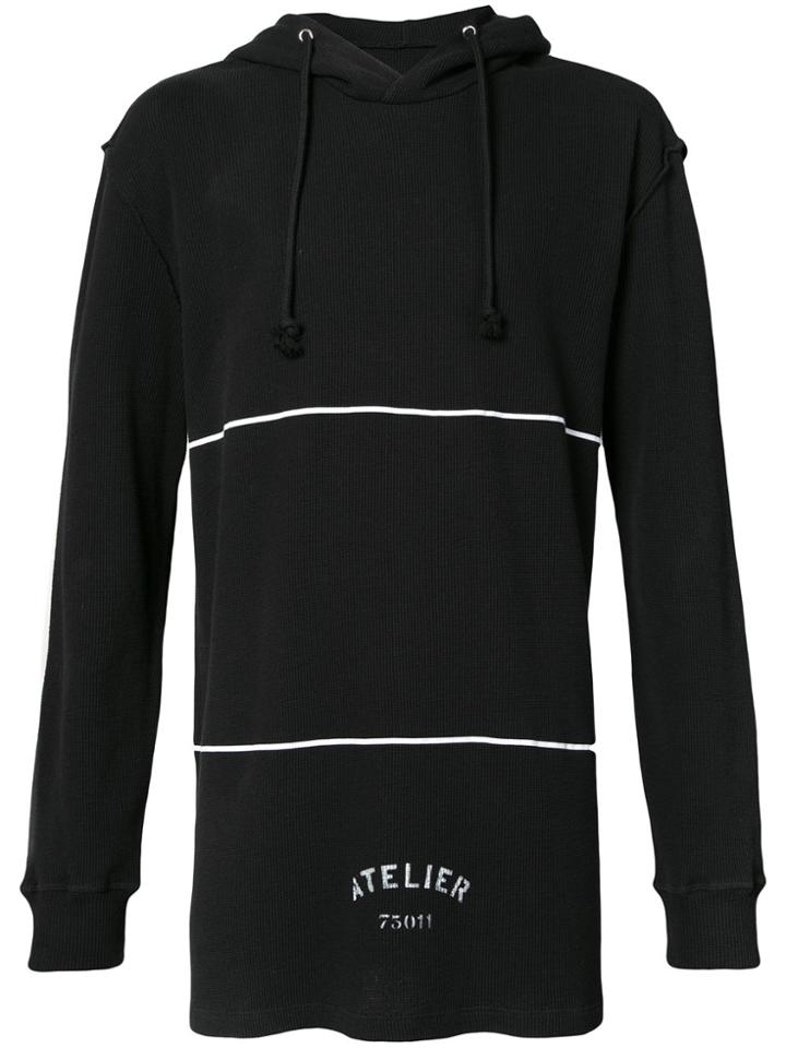 Maison Margiela Atelier Drawstring Hoodie - Black