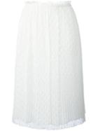 Bellerose Layered Midi Skirt, Women's, Size: Ii, White, Polyester