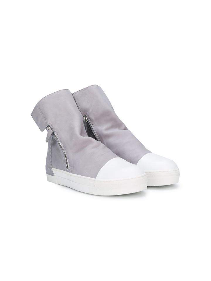 Cinzia Araia Kids Zipped Ankle Boots - Grey