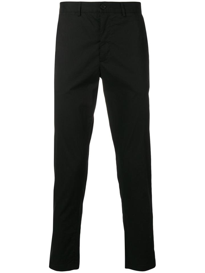 Mcq Alexander Mcqueen Cropped Tapered Trousers - Black