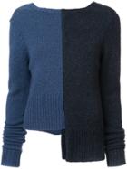 Adam Lippes Offset Sweater - Blue