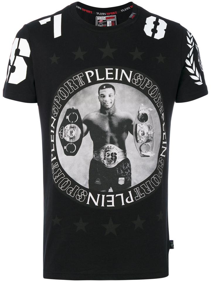 Plein Sport - Boxer Print T-shirt - Men - Cotton - Xl, Black, Cotton