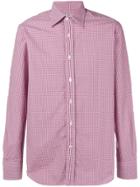 Canali Printed Button-up Shirt - Pink