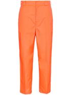 Prada Fluorescent Cropped Trousers - Yellow & Orange